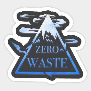 Zero Waste mountain Sticker